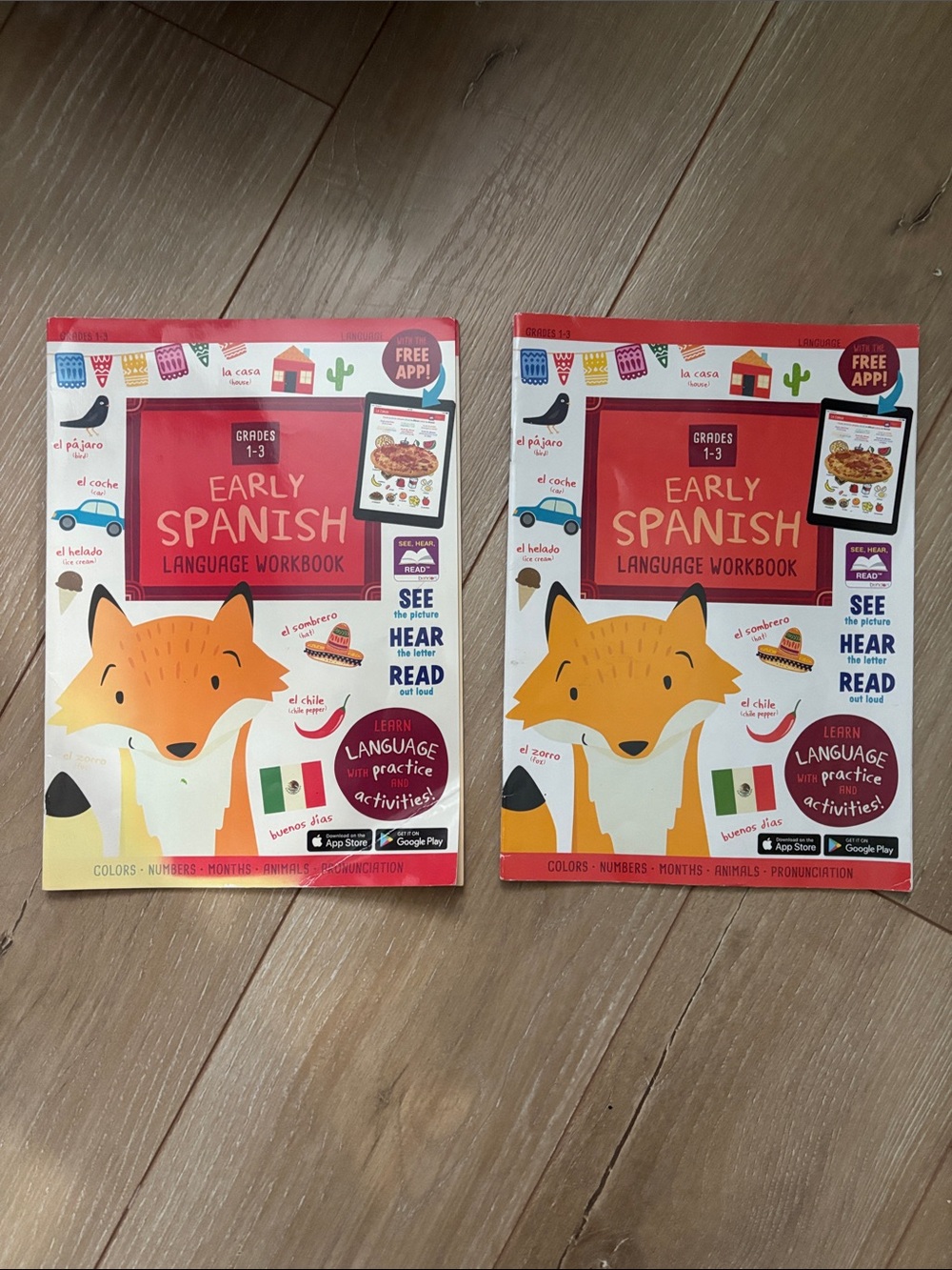 2 for 1! Early Spanish Language Workbooks, new!